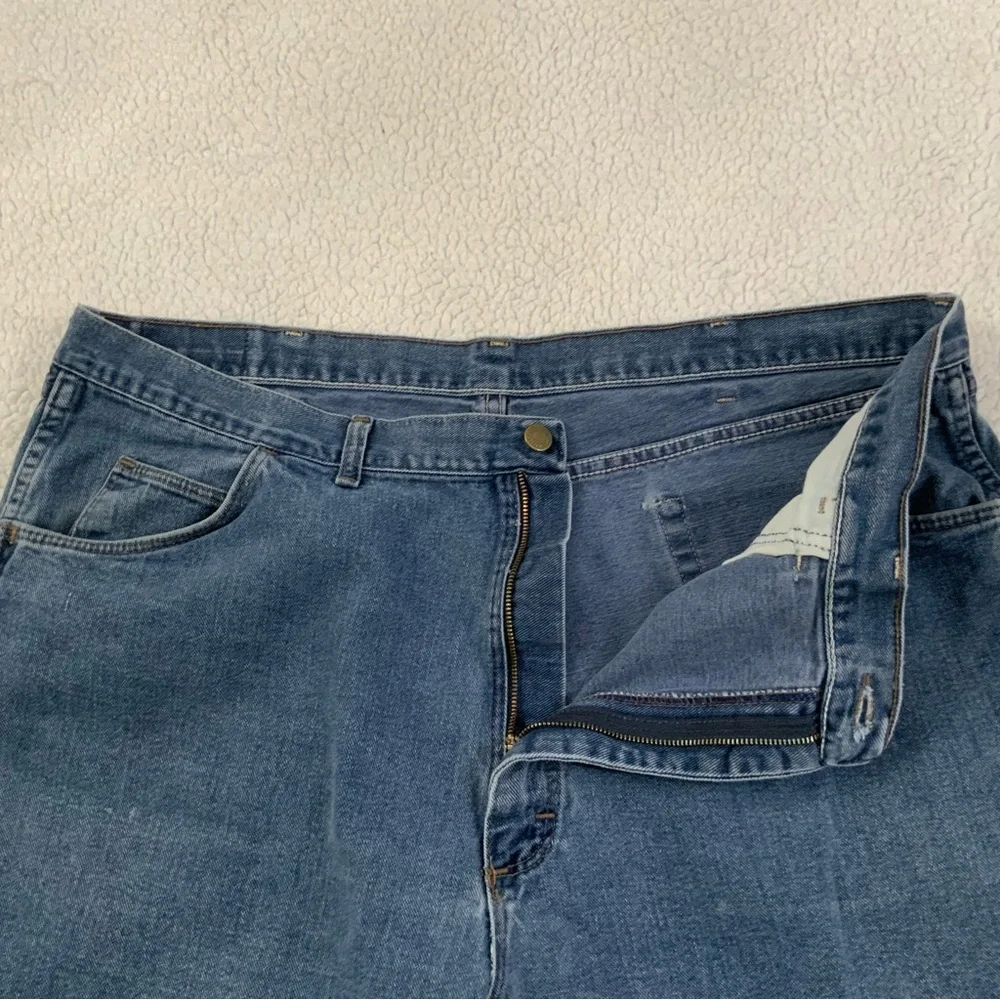 Wrangler Vintage Size 42 Jean Shorts 100% Cotton Medium Wash Denim Made In USA